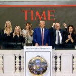 Donald J Trump, TIME Person of the Year Opens NYSE