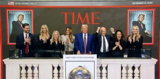 Donald J Trump, TIME Person of the Year Opens NYSE