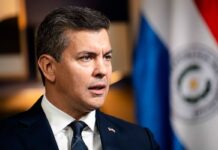 Paraguay President Santiago Pena in Washington on Jan. 21, 2025