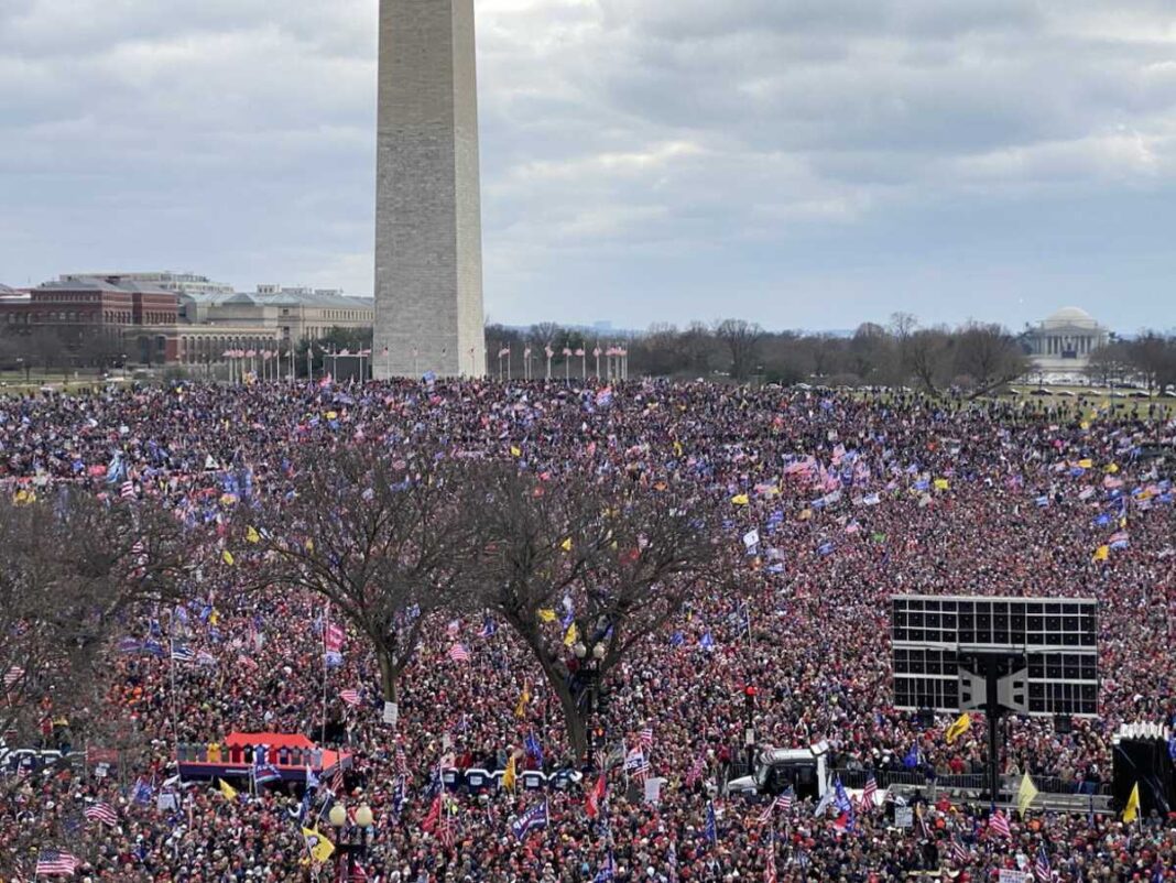 March For America Crowd on January 6, 2021