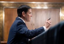 Marco Rubio testifies before the Foreign Relations Committee on Capitol Hill in Washington on Jan. 15, 2025.