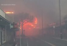 Wildfire roars through Hawaii's historic Lahaina