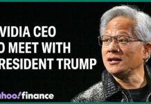 Nvidia CEO Jensen Huang to meet with President Trump