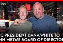 Zuckerberg Taps UFC President Dana White To Join Meta’s Board Of Directors