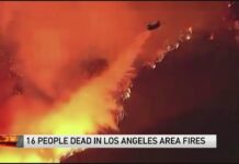 Los Angeles wildfires death toll rises as crews fight heavy winds to save homes and landmarks