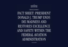 Fact Sheet: President Donald J. Trump Ends DEI Madness and Restores Excellence and Safety within the Federal Aviation Administration