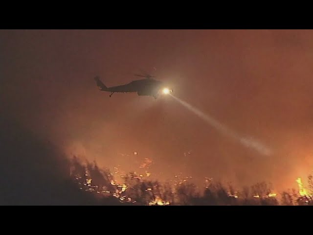 High winds threaten progress made in southern California wildfires