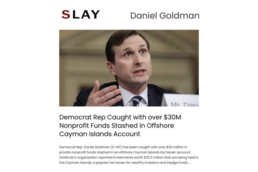 Democrat Rep Caught with over $30M Nonprofit Funds Stashed in Offshore Cayman Island Account