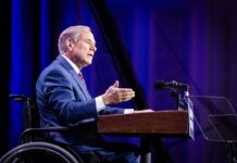 Texas Gov. Greg Abbott in Las Vegas, Nev., on Sept. 5, 2024