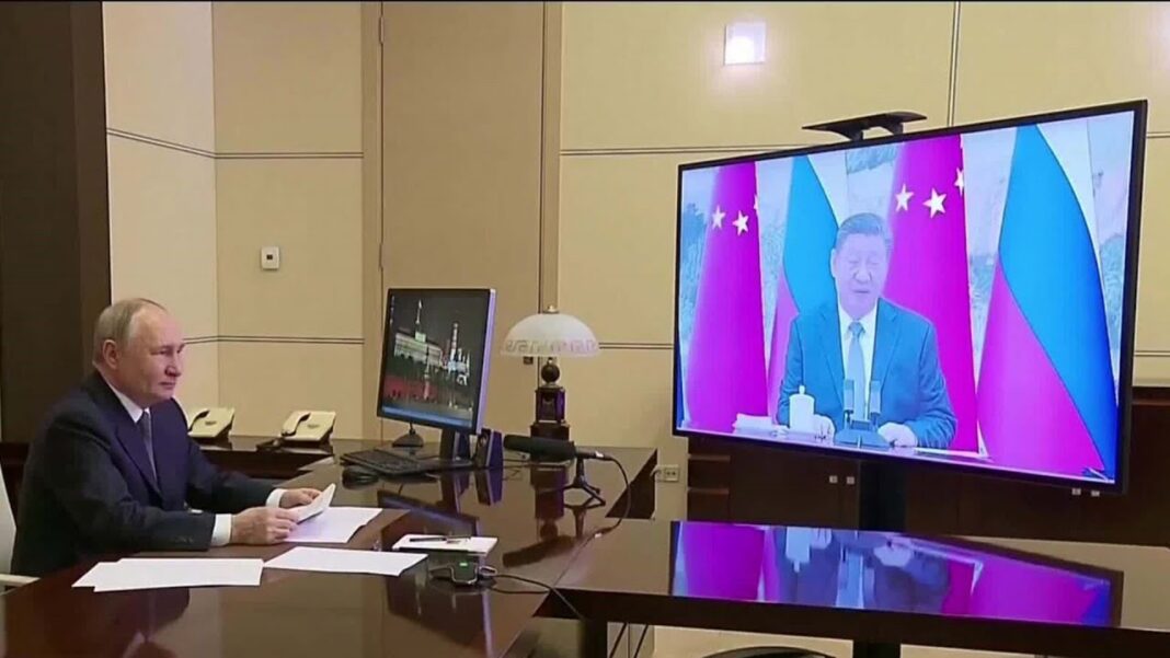 Vladimir Putin and Xi Jinping hold bilateral video call