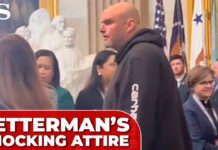 FETTERMAN shocks with UNCONVENTIONAL attire at TRUMP'S INAUGURATION