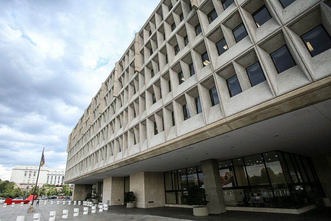 The Department of Health and Human Services building in Washington on Aug. 14, 2018