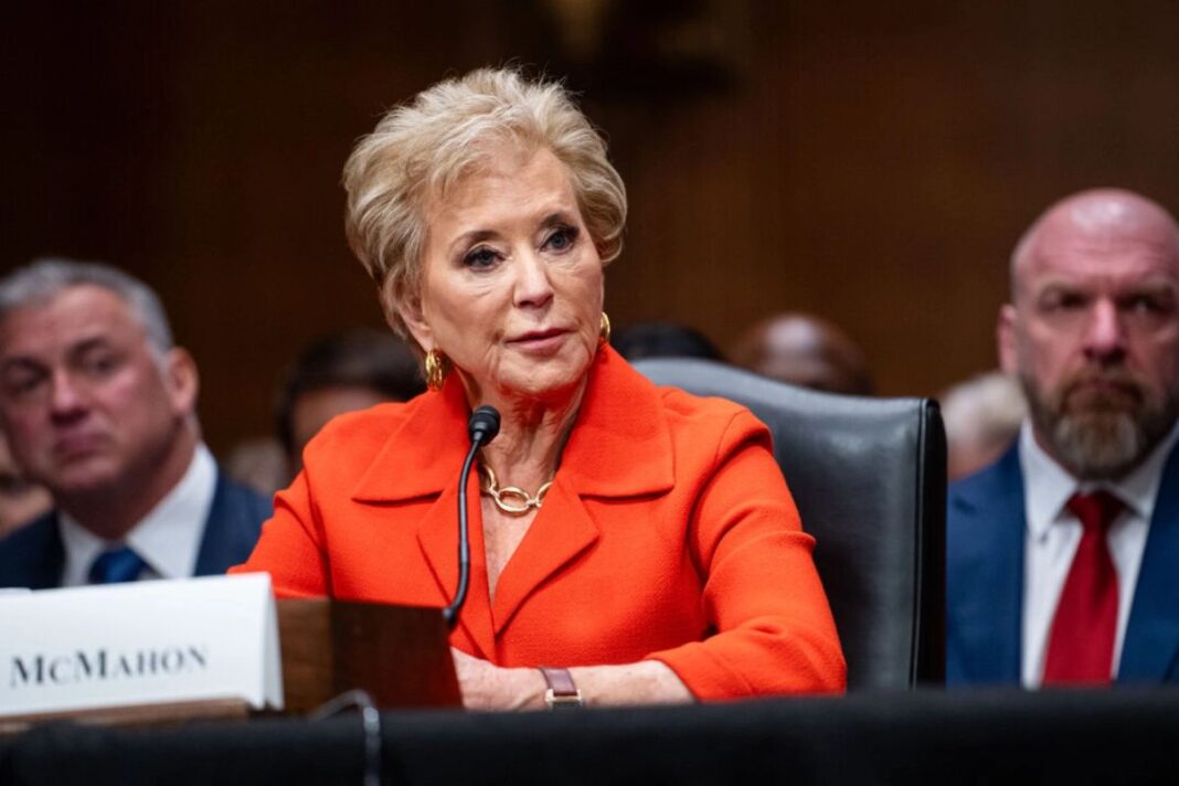 Nominee for Secretary of Education Linda McMahon