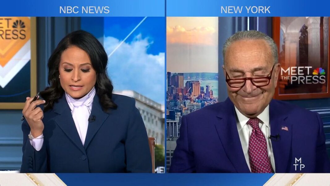 Chuck Schumer on Meet the Press on March 23, 2025