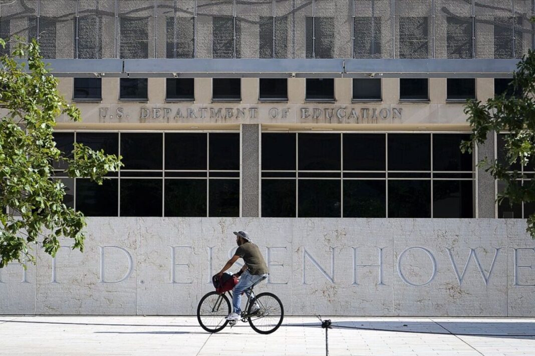 U.S. Department of Education building in Washington on July 6, 2023.