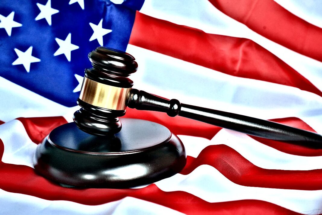 Gavel and American Flag