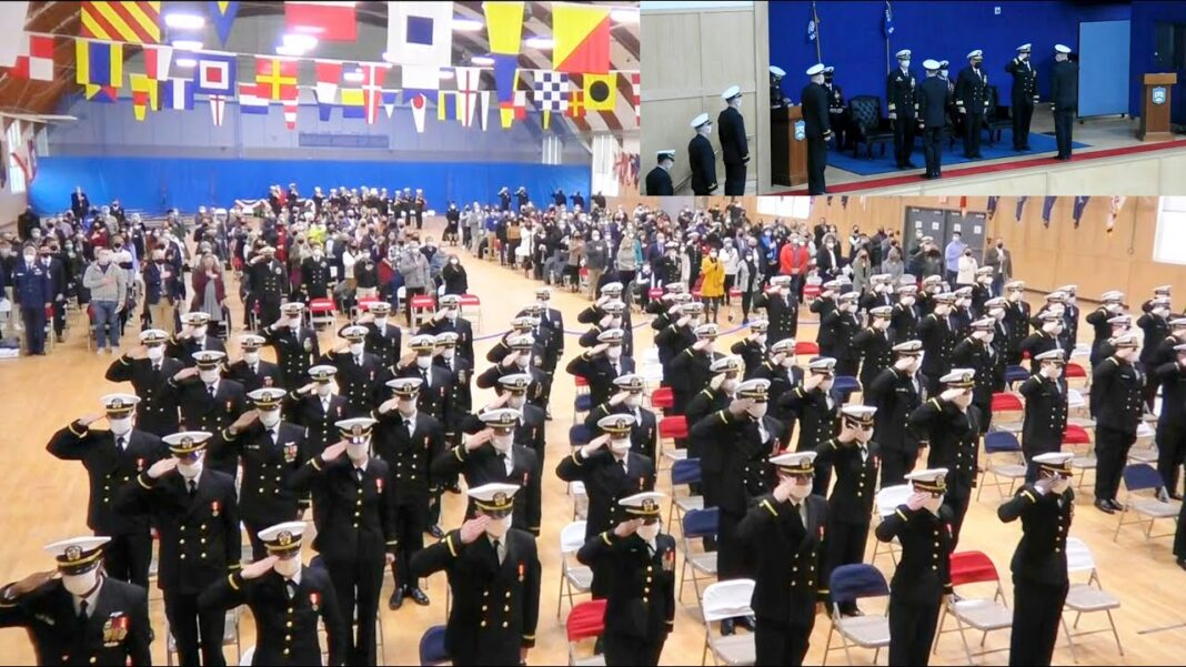 Navy Officer Candidate School (OCS) Graduation, Naval Station Newport, Rhode Island.