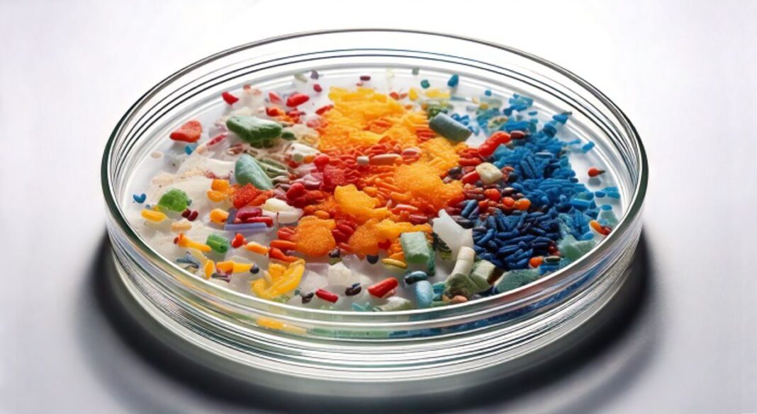 Microplastics in a petri dish