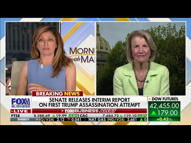 Senator Capito Joins Maria Bartiromo to discuss Secret Service, Economy, China, and More